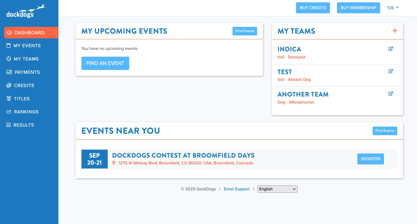 DockDogs Events